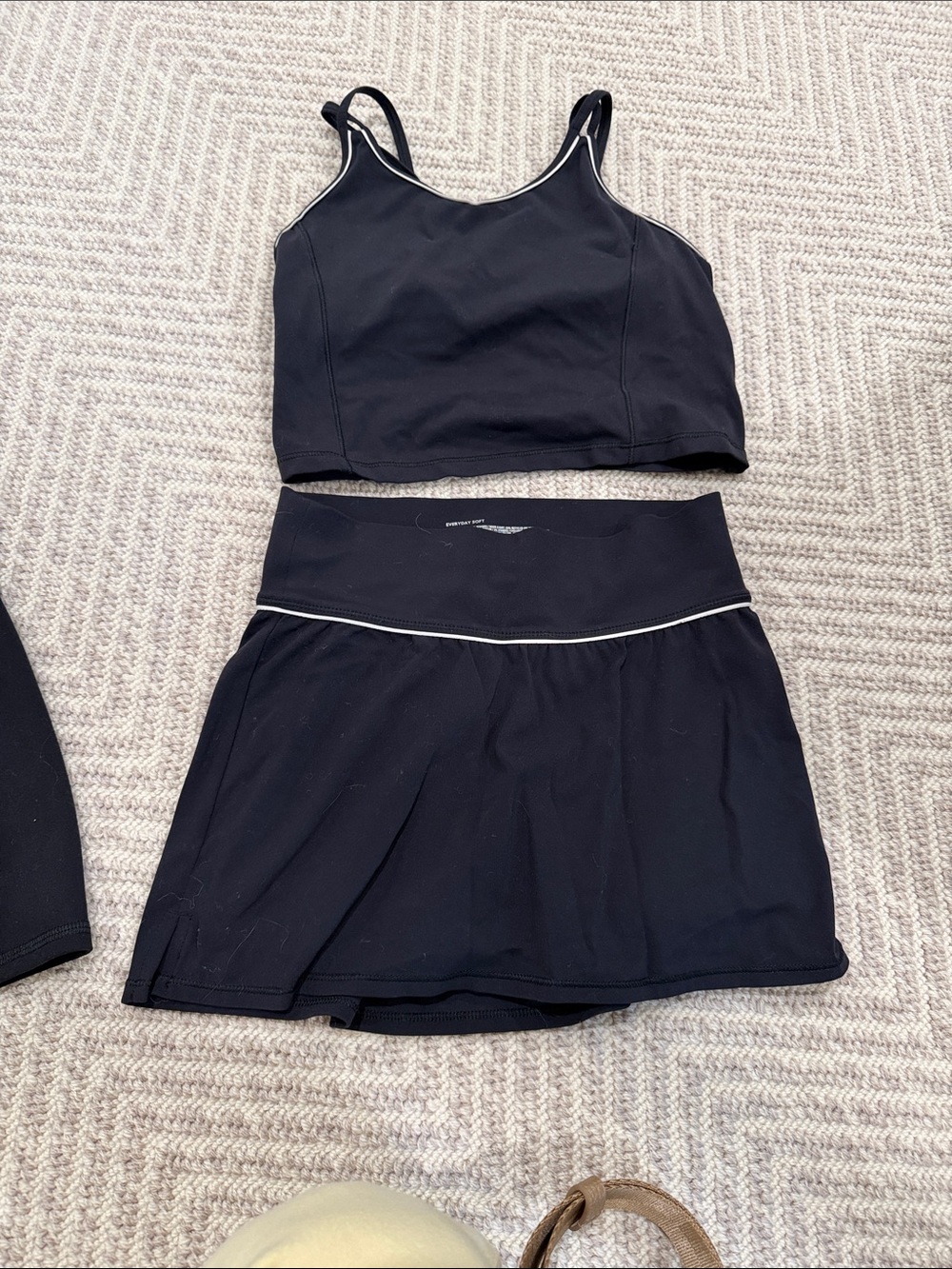 all in motion Black Girls' Active Crop Top and Skirt Set
